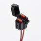 Daytona Mini Fuse Holder Set w/10A Fuse Black 24x30x24mm 2 Units 96231