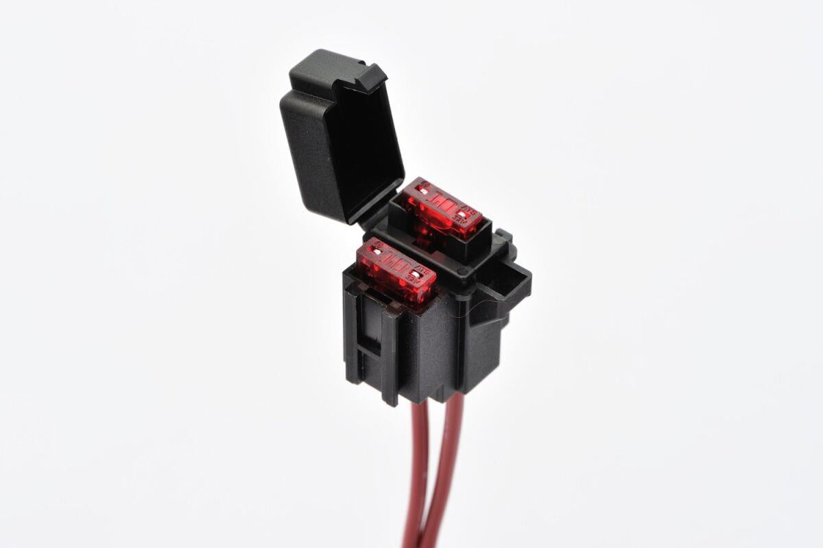 Daytona Mini Fuse Holder Set w/10A Fuse Black 24x30x24mm 2 Units 96231