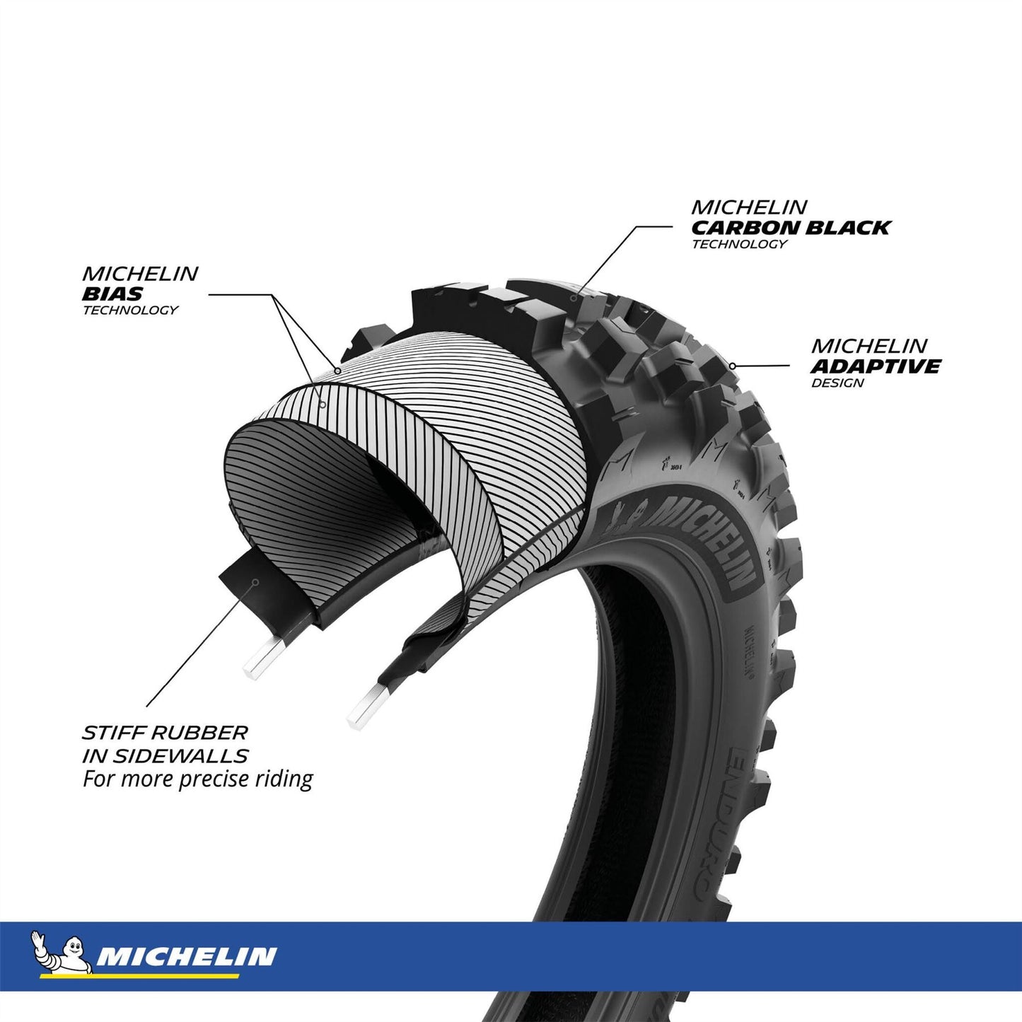MICHELIN Enduro Medium 2 90/100-21 M/C 57R F TT Tyre