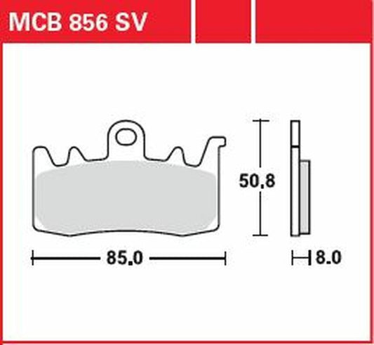 Trw SV Series Sindered Brake Pads For Ducati Scrambler 1100 2013-2026 MCB856SV