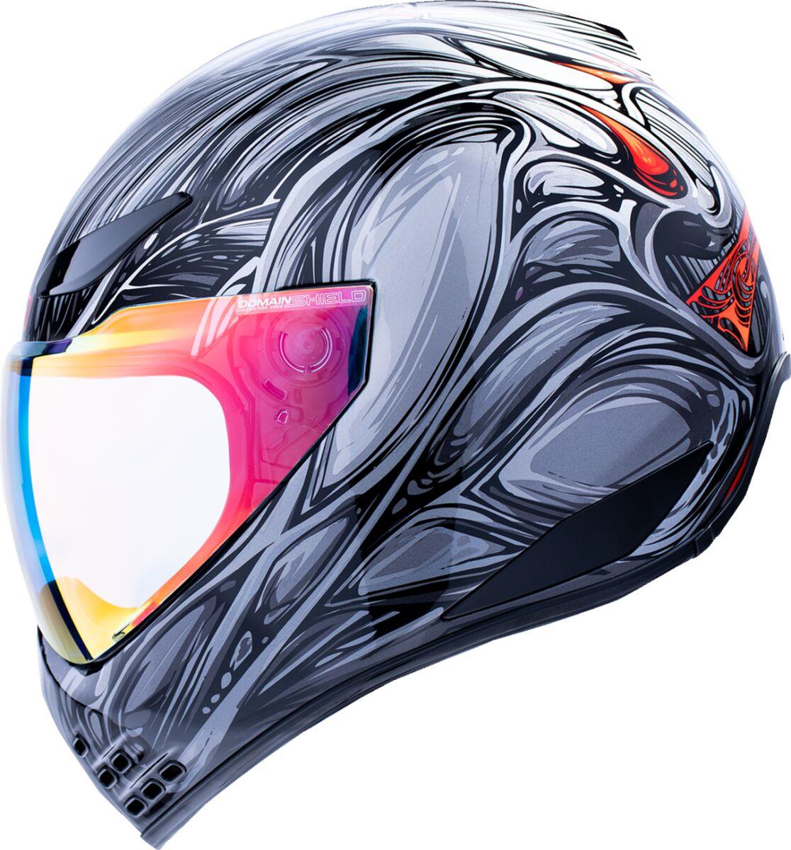 ICON Domain™ Silver Motorcycle Helmet