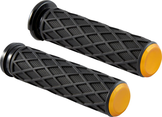 Arlen Ness Diamond Grips Gold For Harley Davidson FXLRS 1923 08-24 500-016