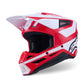 ALPINESTARS SM3 Heat Helmet RED/WH/BLK 2025 Model