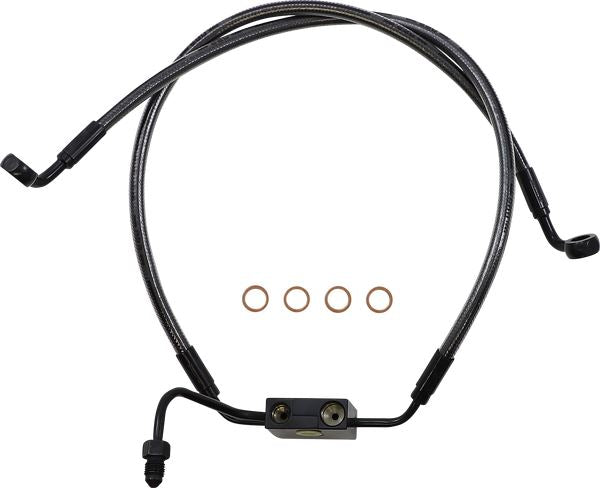 Magnum Shielding Front Lower Brake Line Kit For Harley FXDF 1690 12-17 AS47006