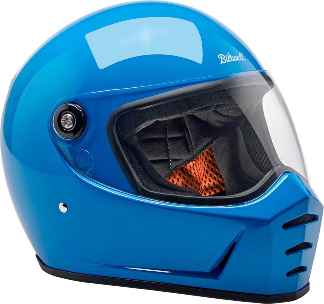 BILTWELL Lane Splitter Blue Motorcycle Helmet
