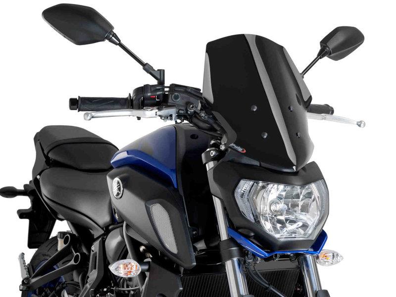 PUIG New Generation Touring Screen Black for Yamaha MT-07 18-20 9667N