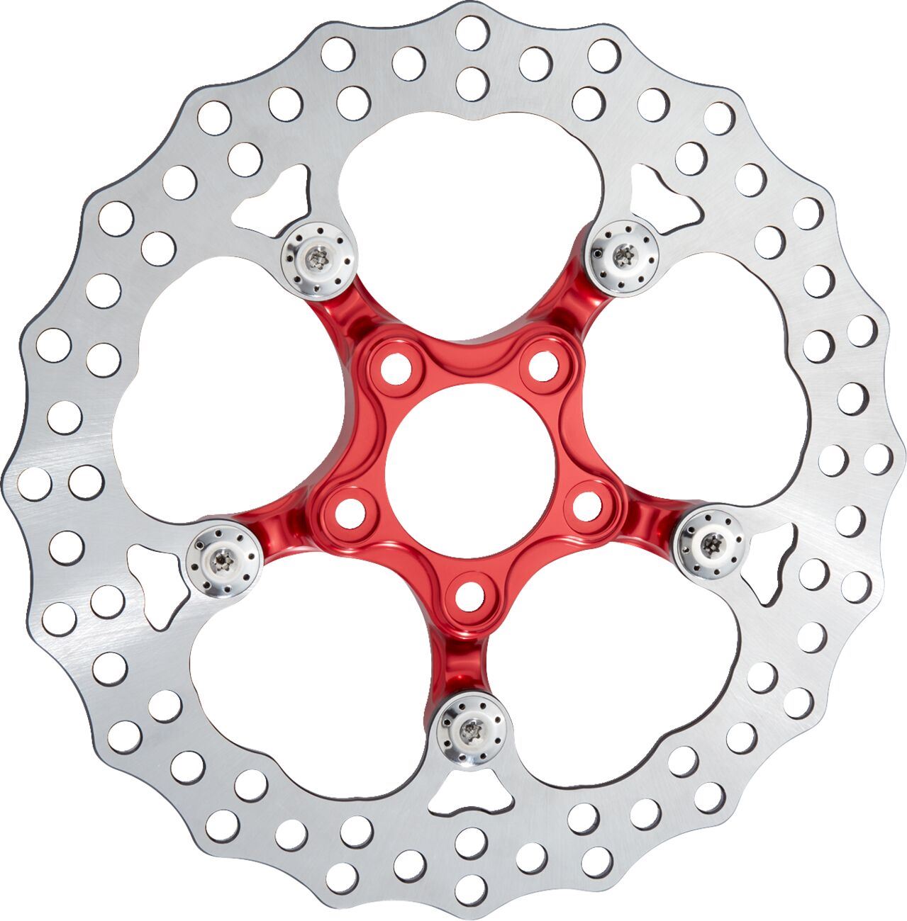 Arlen Ness Spider Rotor Red 11.8 300mm 420 High-Carbon Stainless Steel 300-071