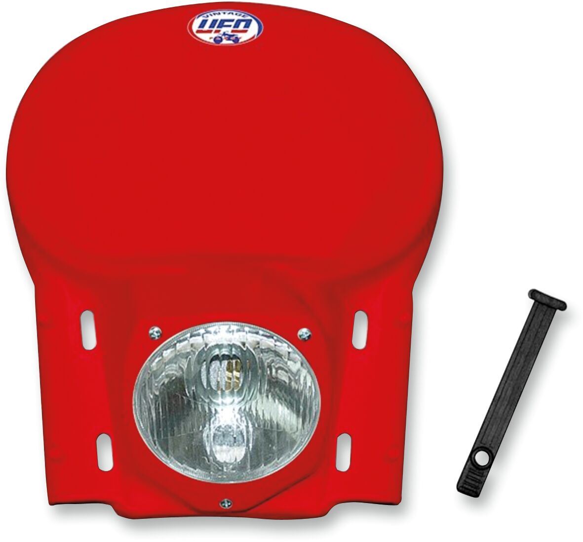 UFO VINTAGE UNIVERSAL HEADLIGHT (78-88) RED ME08040B