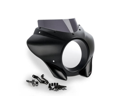 PUIG Mirage Sport Semifairing And Screen Dark Smoke for Harley Davidson Softail Street Bob FXBB 21-24 21409F