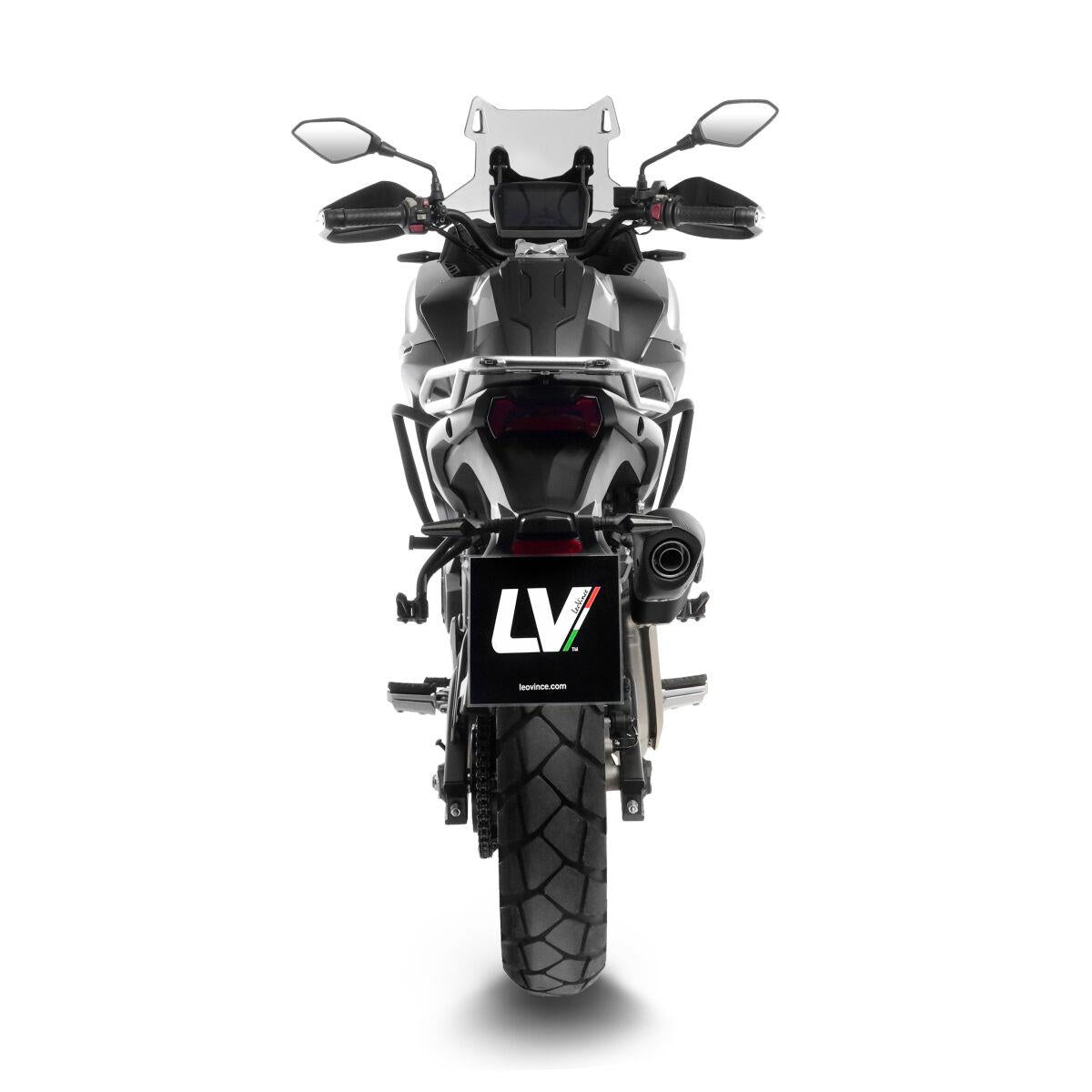 LEOVINCE LV-14 Black Edition Slip-On Muffler for VOGE VOGE DS 525 X ABS 24-25 15637B