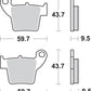 Sbs SI Offroad Sintered Brake Pads For Honda CRF 150 R 2002-2026 Set of 2 777SI