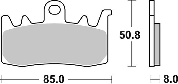 Sbs DS Racing Dual Sintered Brake Pads For Aprilia RS 660 2014-2026 900DS-2