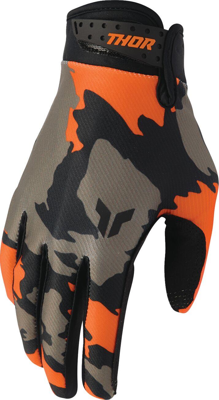 THOR Launchmode Hunter Gloves Orange/Brown/Black