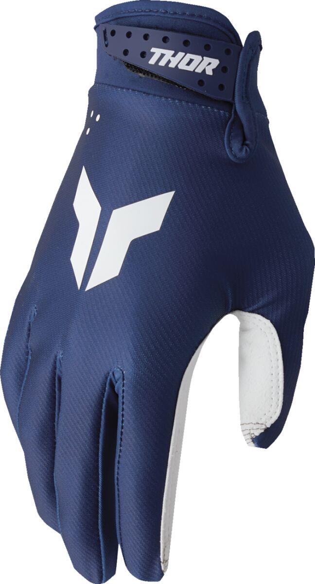 THOR Youth LAUNCHMODE Split Gloves Blue