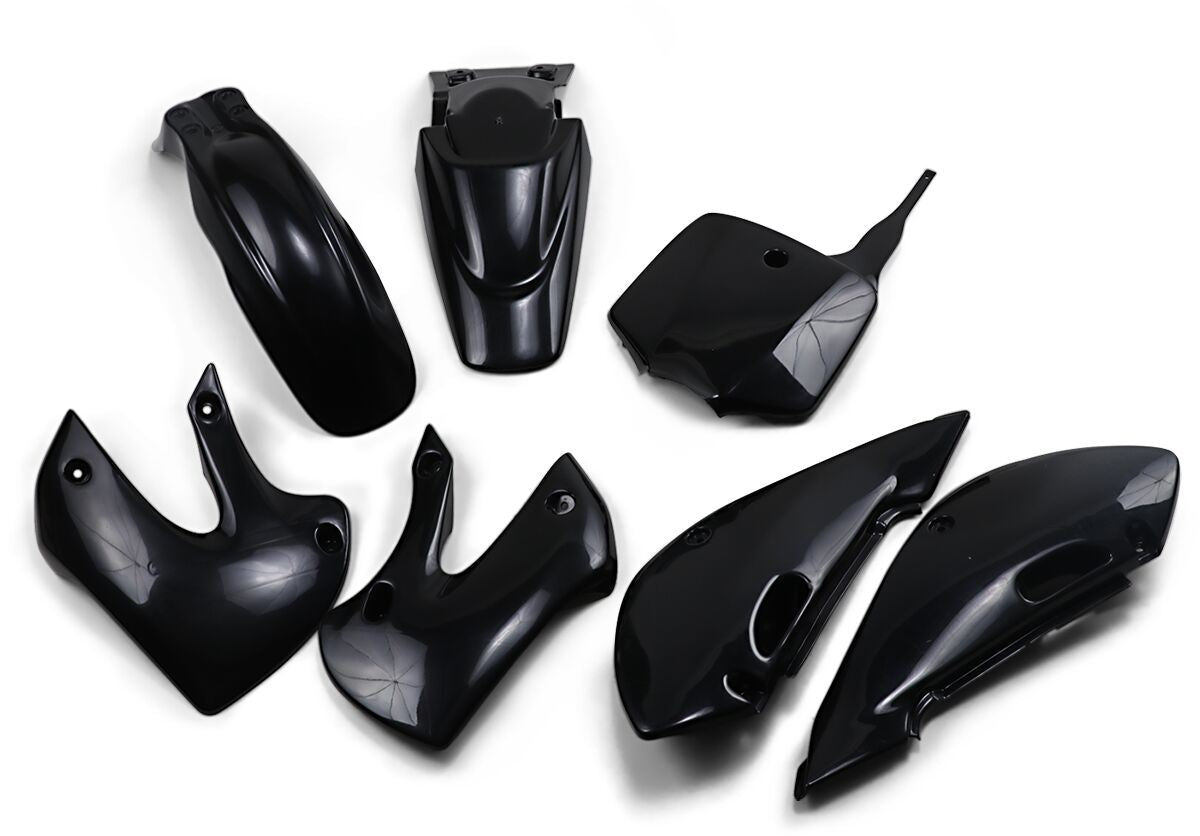 UFO COMPLETE BODY KIT KAWASAKI KLX110 BLACK KA37002001