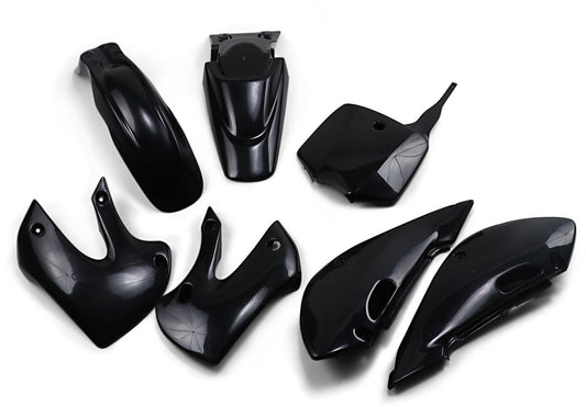 UFO COMPLETE BODY KIT KAWASAKI KLX110 BLACK KA37002001