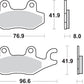 Sbs HS Street Excel Sintered Front Brake Pads For Kawasaki Z 400 1989-2026 638HS