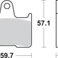 Sbs Sintered Metal Harley/Buell Brake Pads For Kawasaki ZZR 1400 1996-2019 715LS