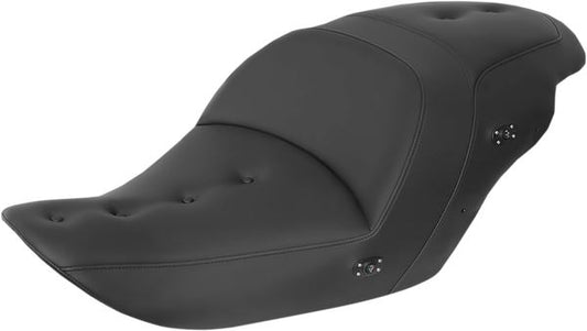 SADDLEMEN Roadsofa™ One-Piece Seat Black Heated Without Backrest H23-20-181HCT