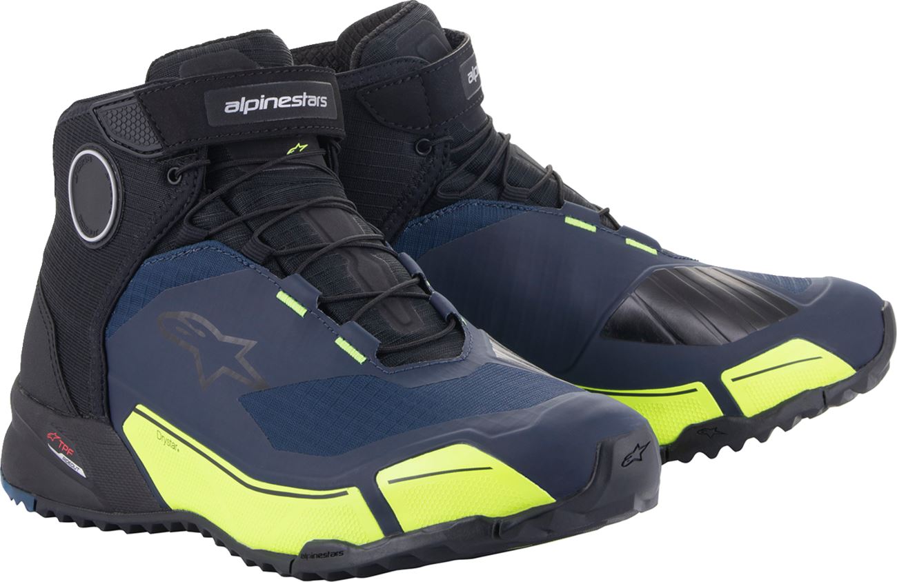 Alpinestars Cr-X Drystar® Riding Shoes Blue Black Yellow