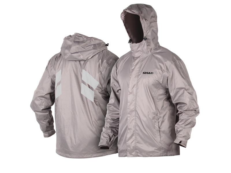 SHAD 100% Waterproof Silver Rain Jacket - Medium X0SR55M