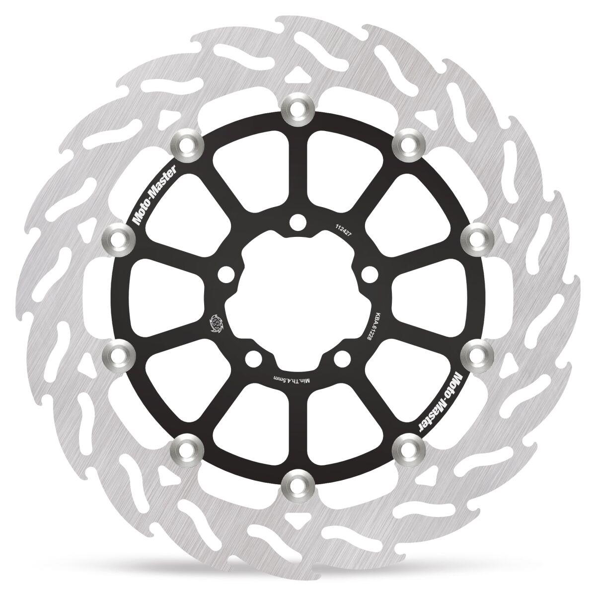 Moto-Master Flame Series Rotor For KTM Duke 990 2024-2026 Black Silver 112427
