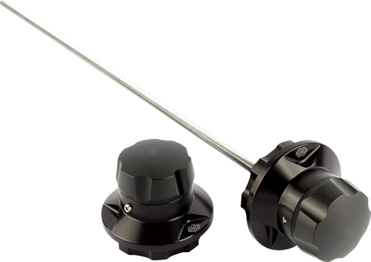 Gilles Tooling Axle Protector For Yamaha YZF-R7 2014-2025 Black Pair GTA-R-Y02