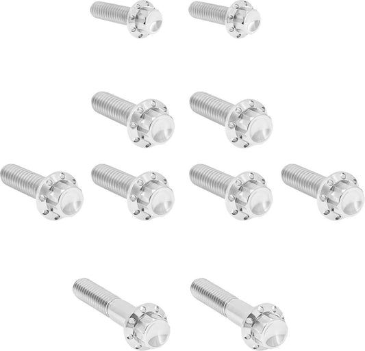 Arlen Ness Side Cover & Trap Door Titanium 12-Point Bolt Kit 300-983