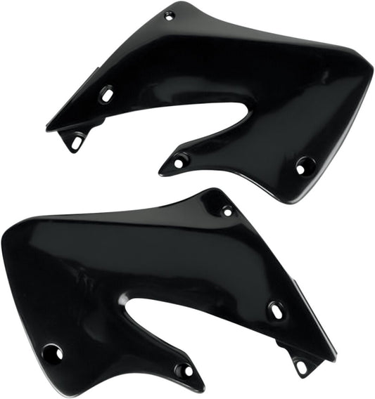 UFO RADIATOR COVERS HONDA CR125/250 BLACK HO03601-001