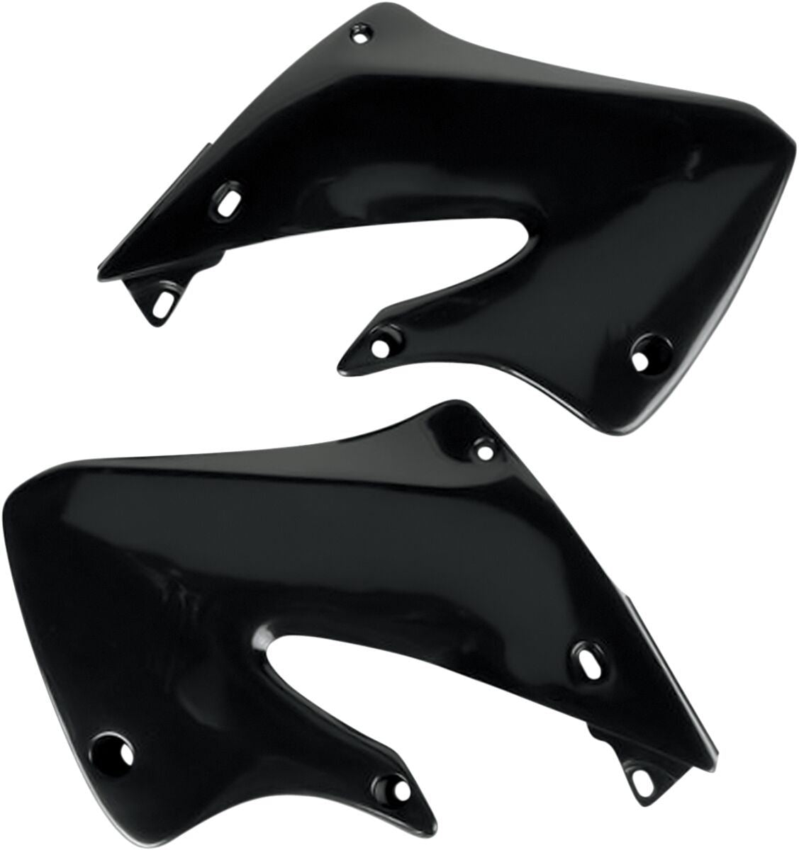 UFO RADIATOR COVERS HONDA CR125/250 BLACK HO03601-001