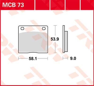 Trw All Round Sintered Metal Brake Pads For Suzuki GS 550 L 1977-1989 MCB73