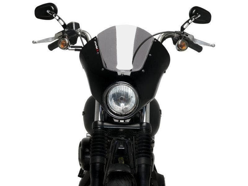 PUIG Dark Night Screen Dark Smoke for Harley Davidson Dyna Street Bob FXDB 06-17 21095F