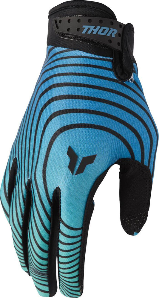 THOR Launchmode Identity Gloves Green/Blue/Black