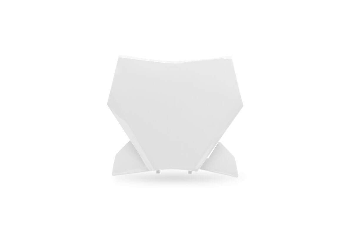 UFO Number Plate For KTM SX 85 2025-2026 Gloss White Pre-Drilled KT05029#042
