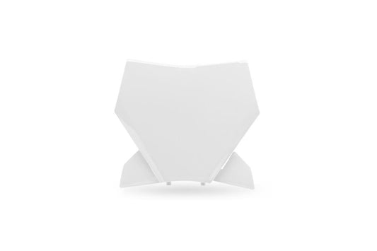 UFO Number Plate For KTM SX 85 2025-2026 Gloss White Pre-Drilled KT05029#042