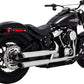Vance & Hines 3" Twin Slash Slip-On Mufflers Chrome For HD FXLRS 1923 18-24 16376
