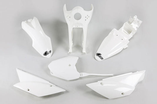 UFO COMPLETE BODY KIT KAWASAKI KLX110 WHITE KT37003047
