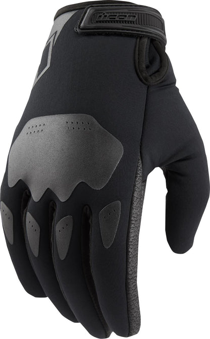 ICON Hooligan Insulated CE Motorcycle Gloves Black 2023 Model
