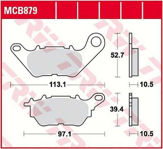 Trw All Round Sintered Metal Brake Pads For Yamaha MT-03 2015-2026 MCB879
