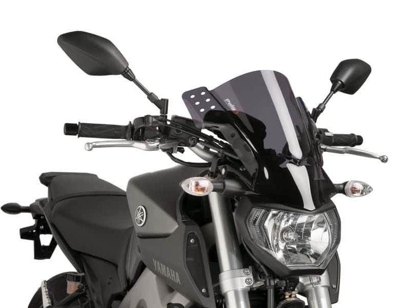 PUIG Rafale Screen Yellow for Yamaha MT-07/MT-09/MT-10 14-24 6894G