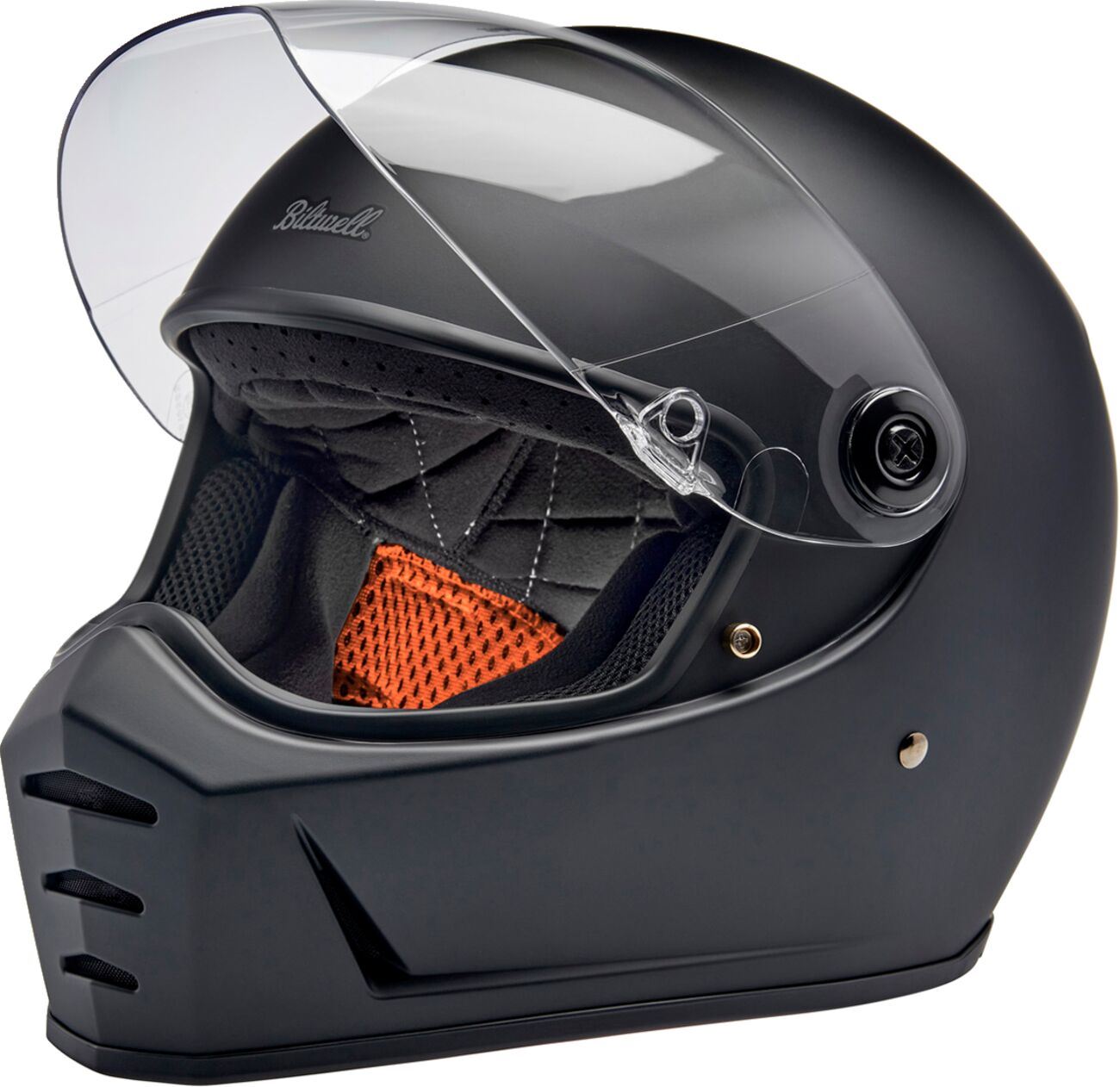 BILTWELL Lane Splitter Flat Black Motorcycle Helmet