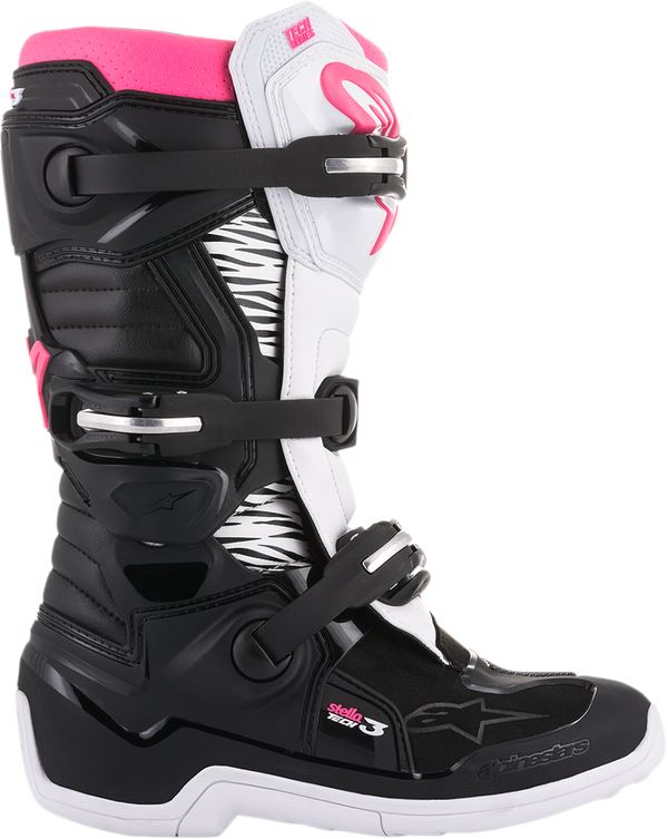 Alpinestars Stella Tech 3 Boots Black White Pink