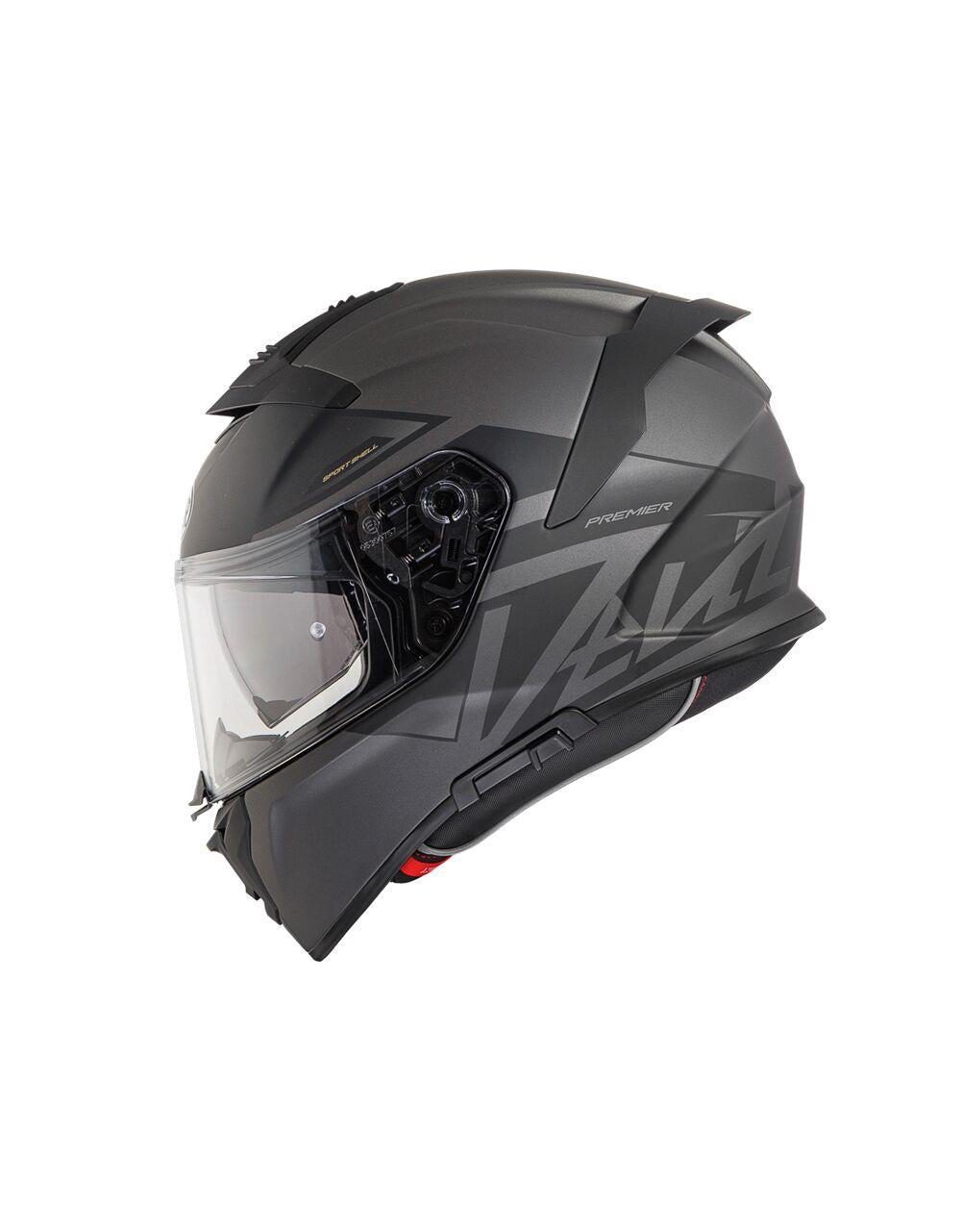 PREMIER HELMETS Devil Gray Motorcycle Helmet