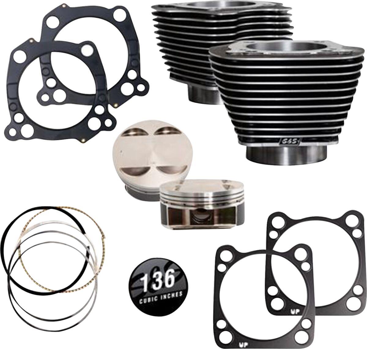 S&S Cycle Big Bore Cylinder Kit For Harley FLHTK 1868 2017-2023 910-0850A