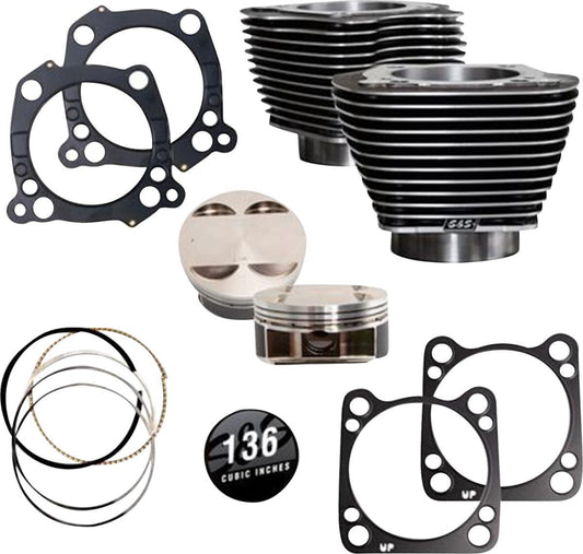 S&S Cycle Big Bore Cylinder Kit For Harley FLHTK 1868 2017-2023 910-0850A