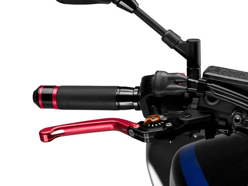 Puig Folding V3 Brake (Red Lever With Blue Selector) Orange 7646N