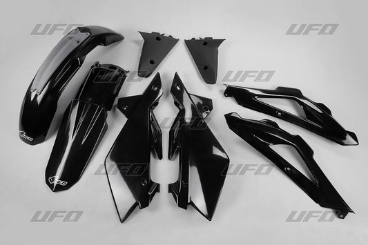 UFO COMPLETE BODY KIT HUSQVARNA TC 250/300/450 BLACK HUKIT606E-001