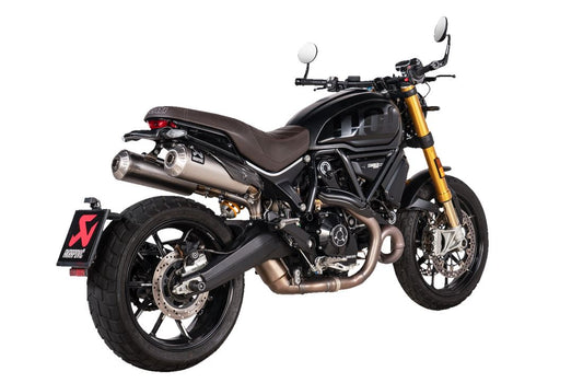 Akrapovic Slip-On Muffler TI For Ducati Scrambler 1100 ABS 21-24 S-D11SO13-HBFGT