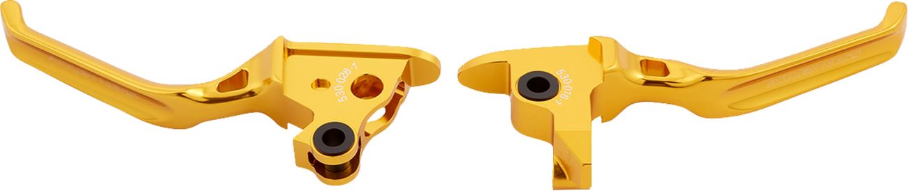 Arlen Ness Method Lever Set Gold For Harley Davidson FLHTC 1690 08-13 530-028