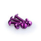 PUIG M5 Domed Screws 15mm x 6 Purple Universal 0543L